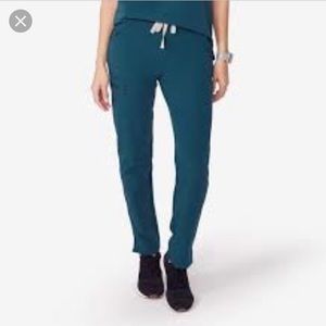 NWT Figs Yola Skinny Scrub Pant, XS Caribbean blue